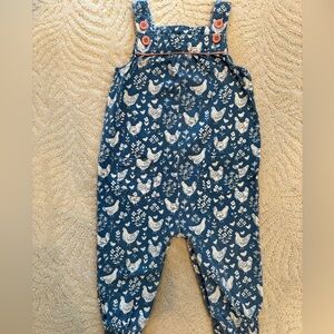 Baby Boden Chicken Overalls
